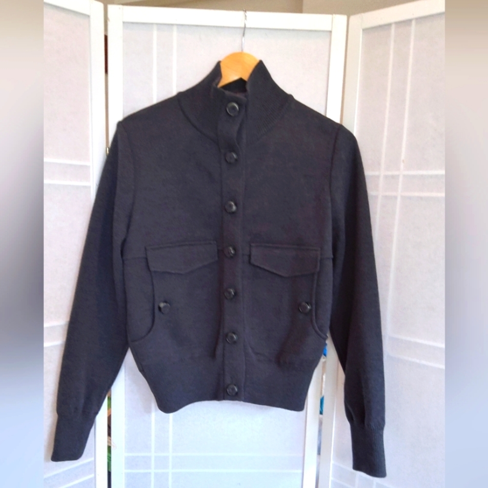 Les Copains 100% wool sweater cardigan made in Italy